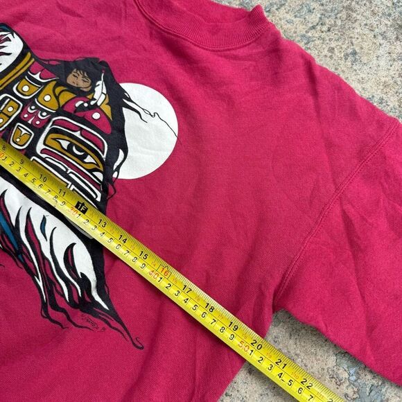 90’s Native American Nature Vintage Crew Neck - Picture 2 of 5